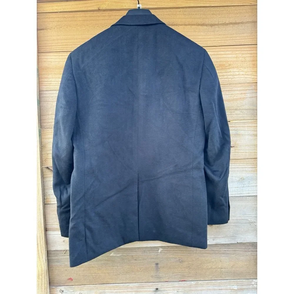 Michael Kors Men's Black Color Sports Coat‎ Size 40R Wool Blend 2 Button Blazer